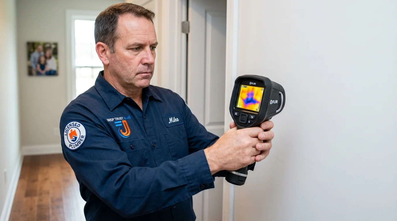 Thermal imaging leak detection by Johns Plumbing LLC in Centerton